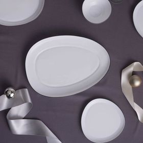 Karaca Agata Opal Cam 33 cm Kayık Tabak