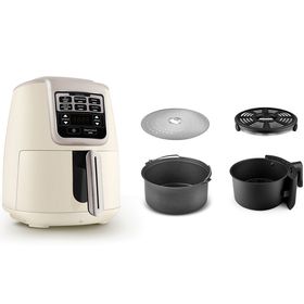 Karaca Air Pro Cook 3 in 1 4 lt XL Ev Yemeği Közleme Iconic Beige Airfryer
