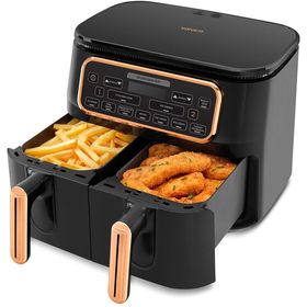 Karaca Air Pro Cook Duo Ev Yemeği XXXL 4+4 lt Black Copper Airfryer