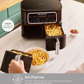 Karaca Air Pro Cook Duo Köz XXXL 4+4 lt Space Gray Airfryer