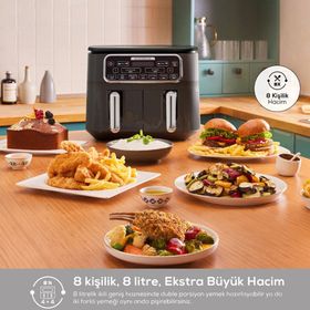 Karaca Air Pro Cook Duo Köz XXXL 4+4 lt Space Gray Airfryer