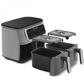 Karaca Air Pro Cook Duo Köz XXXL 8 lt Cool Gray Fritöz