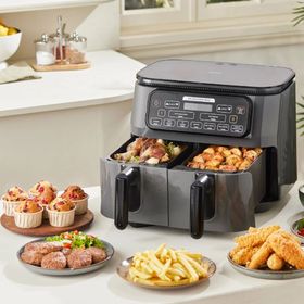 Karaca Air Pro Cook Duo Tandır XXXL 4+4 lt Black Silver Airfryer