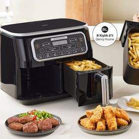 Karaca Air Pro Cook Duo Tandır XXXL 4+4 lt Rosegold Airfryer