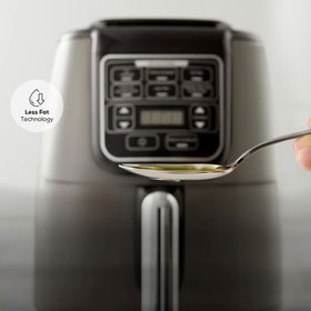 Karaca Air Pro Cook XL 2 in 1 4 lt Black Chrome Airfryer