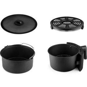 Karaca Air Pro Cook XL 2 in 1 4 lt Black Chrome Airfryer