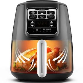 Karaca Air Pro Cook XL 2 in 1 4 lt Black Chrome Airfryer