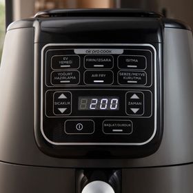Karaca Air Pro Cook XL 2 in 1 4 lt Black Chrome Airfryer