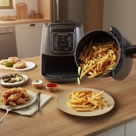 Karaca Air Pro Cook XL 2 in 1 4 lt Black Chrome Airfryer