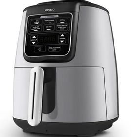 Karaca Air Pro Cook XL 2 in 1 4 lt Konuşan Cool Gray Airfryer