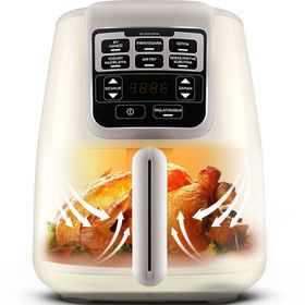 Karaca Air Pro Cook XL 2 in 1 Konuşan 4 lt Iconic Beige Airfryer