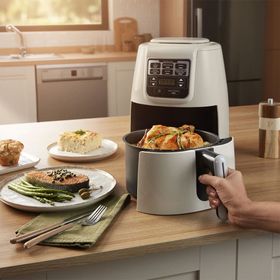 Karaca Air Pro Cook XL 2 in 1 Konuşan 4 lt Iconic Beige Airfryer