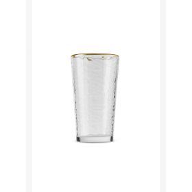 Karaca Akroma Transparent 590 ml Gold Meşrubat Bardağı