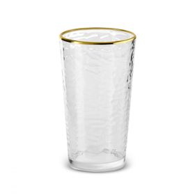 Karaca Akroma Transparent 590 ml Gold Meşrubat Bardağı