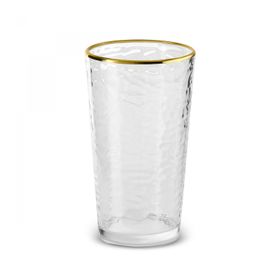 Karaca Akroma Transparent 590 ml Gold Meşrubat Bardağı