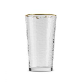 Karaca Akroma Transparent 590 ml Gold Meşrubat Bardağı