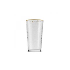 Karaca Akroma Transparent 590 ml Gold Meşrubat Bardağı