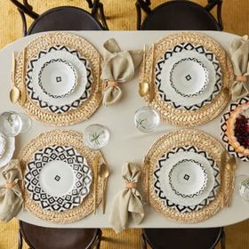Karaca Almond Ethnic 6 Kişilik 24 Parça Yemek Takımı