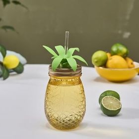 Karaca Ananas 550 ml Transparent Pipetli Su Şişesi