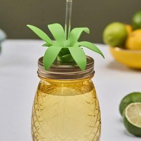 Karaca Ananas 550 ml Transparent Pipetli Su Şişesi