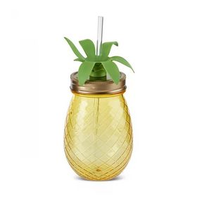 Karaca Ananas 550 ml Transparent Pipetli Su Şişesi