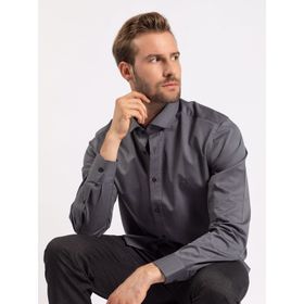 Karaca Antrasit Erkek Slim Fit Gömlek