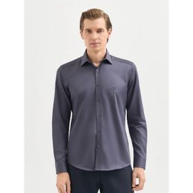 Karaca Antrasit Erkek Slim Fit Gömlek