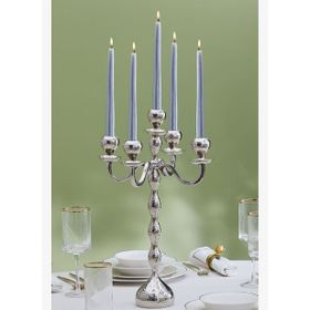 Karaca Arlen 5'li Silver 42x29 cm Şamdan
