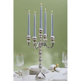 Karaca Arlen 5'li Silver 42x29 cm Şamdan