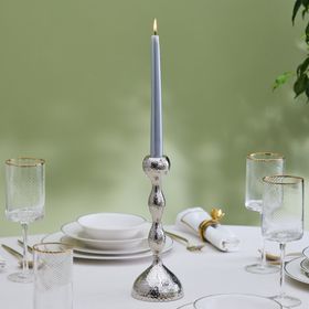 Karaca Arlen Silver 23 cm Tekli Şamdan