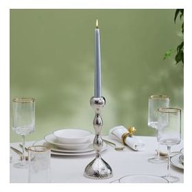 Karaca Arlen Silver 23 cm Tekli Şamdan