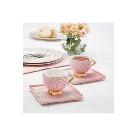 Karaca Art Deco Pembe 2 Kişilik 90 ml Kahve Fincanı Takımı