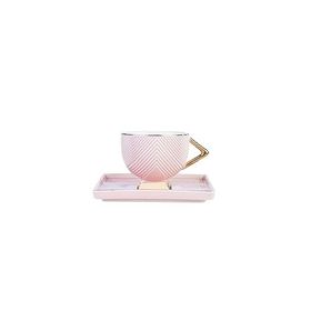 Karaca Art Deco Pembe 2 Kişilik 90 ml Kahve Fincanı Takımı