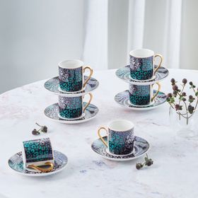 Karaca Asu 6 Kişilik 90 ml Kahve Fincan Takımı
