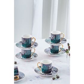 Karaca Asu 6 Kişilik 90 ml Kahve Fincan Takımı