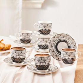 Karaca Aysel 6 Kişilik 85 ml Kahve Fincan Takımı