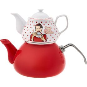 Karaca Back To Kitchen Porselen Demlikli Midi Çaydanlık Takımı