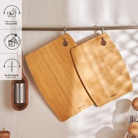 Karaca Bade 2'li 28/33 cm Kesme Tahtası