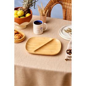 Karaca Bambu Nora 2 Bölmeli Oval Sunumluk