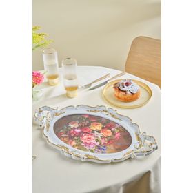 Karaca Barok Melamin 47 CM Oval Tepsi