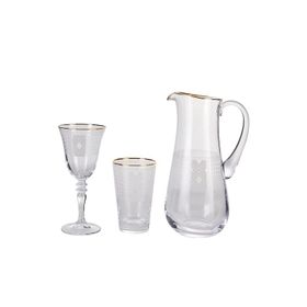 Karaca Batik Gold 25 Parça Bardak Seti