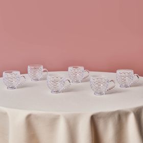 Karaca Beril 180 ML 6 Kişilik Cam Çay Fincan Takımı