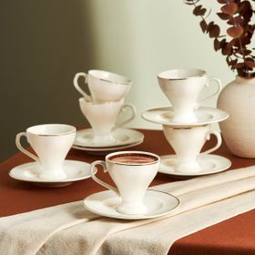 Karaca Biga 6 Kişilik 90 ml Kahve Fincan Takımı