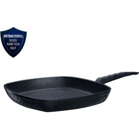 Karaca Biodiamond 28 cm Antibakteriyel Kulp Grill Tava