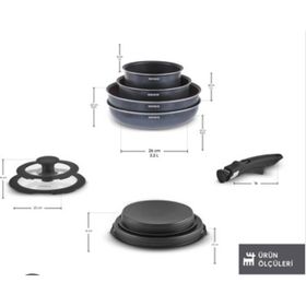 Karaca Biodiamond Smart Clip İndüksiyon Tabanlı 9 Parça Tencere Seti