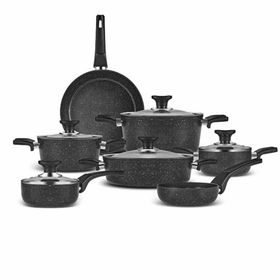 Karaca Biogranit 12 Parça Blacksilver V2 Tencere Seti