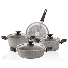Karaca Biogranit Grey New 7 Parça Tencere Seti