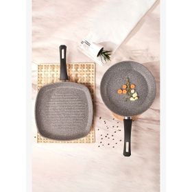 Karaca Biogranit Gris Gri Tava Grill Set