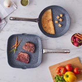 Karaca Biogranit Monet 2 Parça Siyah Tava Grill Set