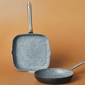 Karaca Biogranit Monet 2 Parça Siyah Tava Grill Set